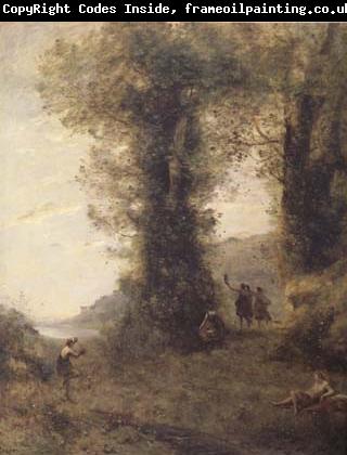 Jean Baptiste Camille  Corot Pastorale (mk11)